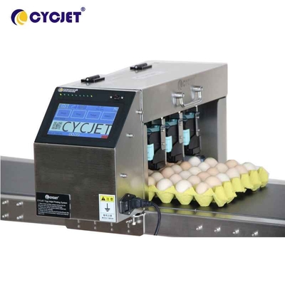 Σε απευθείας σύνδεση εκτυπωτής 6 Inkjet αυγών θερμικός γραμμές που κωδικοποιούν τη μηχανή για την εκτύπωση ημερομηνίας