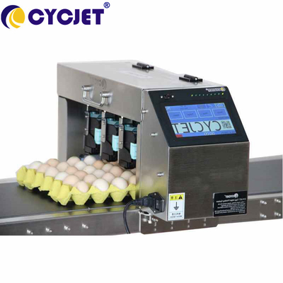 Σε απευθείας σύνδεση θερμικός εκτυπωτής Inkjet για την οθόνη αφής χρώματος ημερομηνίας αυγών που κωδικοποιεί την εκτύπωση Inkjet 6 γραμμών